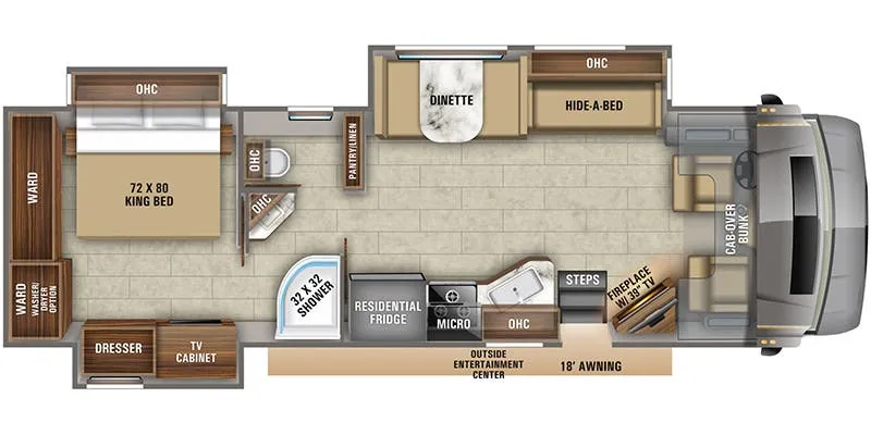 Jayco Seneca 37HJ floor plan