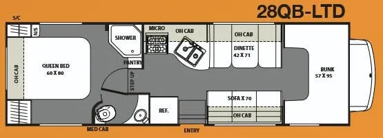 Coachmen Freelander 28 LTD floor plan
