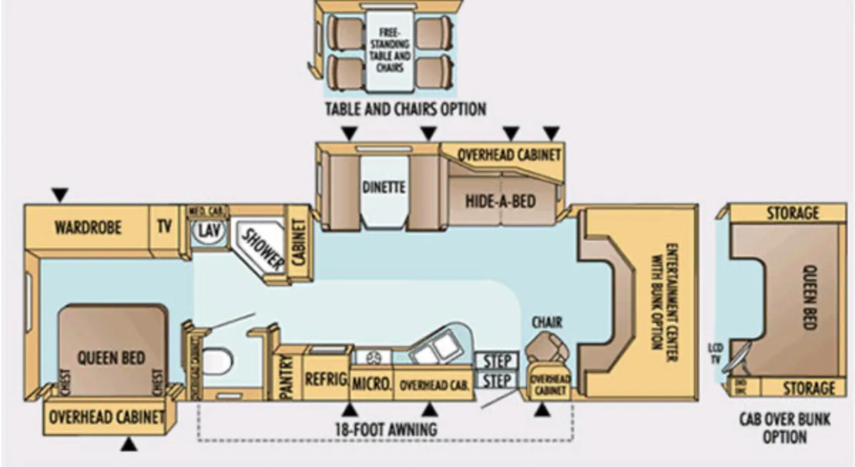 2006 JAYCO SENECA 34 SS - Floor plan