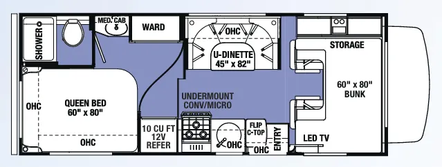 Forest River Sunseeker LE 2350LE floor plan