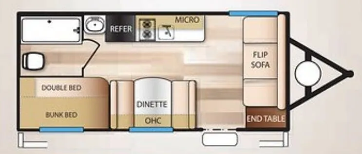 Forest River EVO Factory Select 172BH floor plan