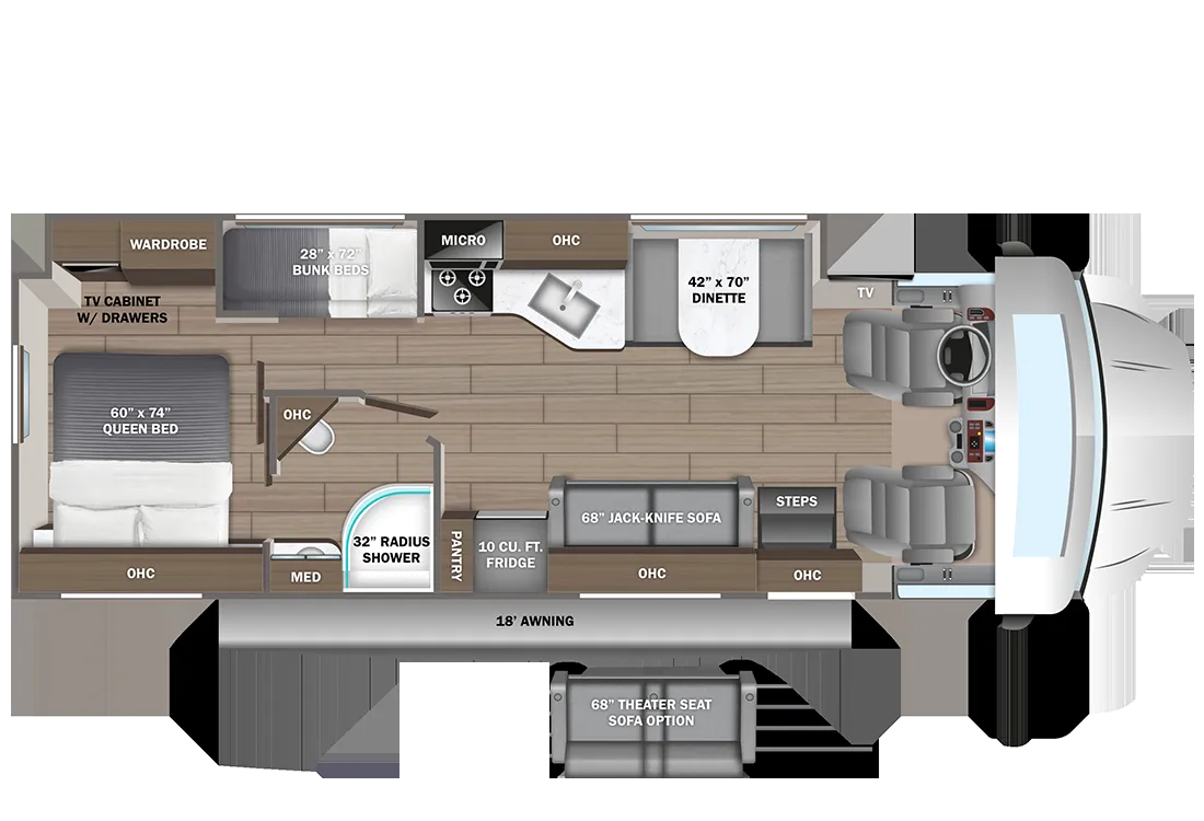Entegra Coach Esteem XL 33F floor plan