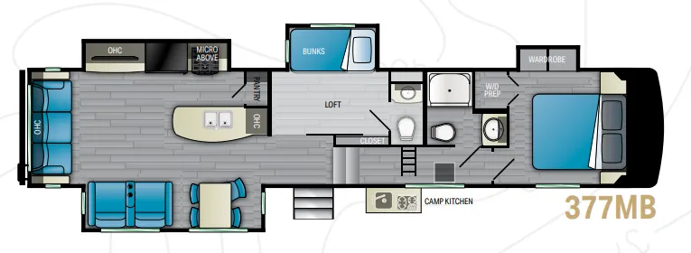 Heartland Milestone 377MB floor plan