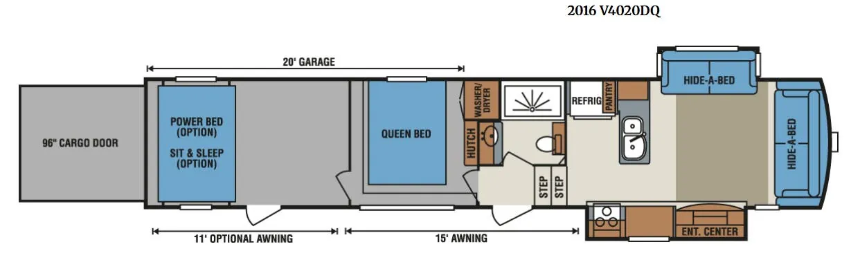 K-Z Venom V4020DQ floor plan
