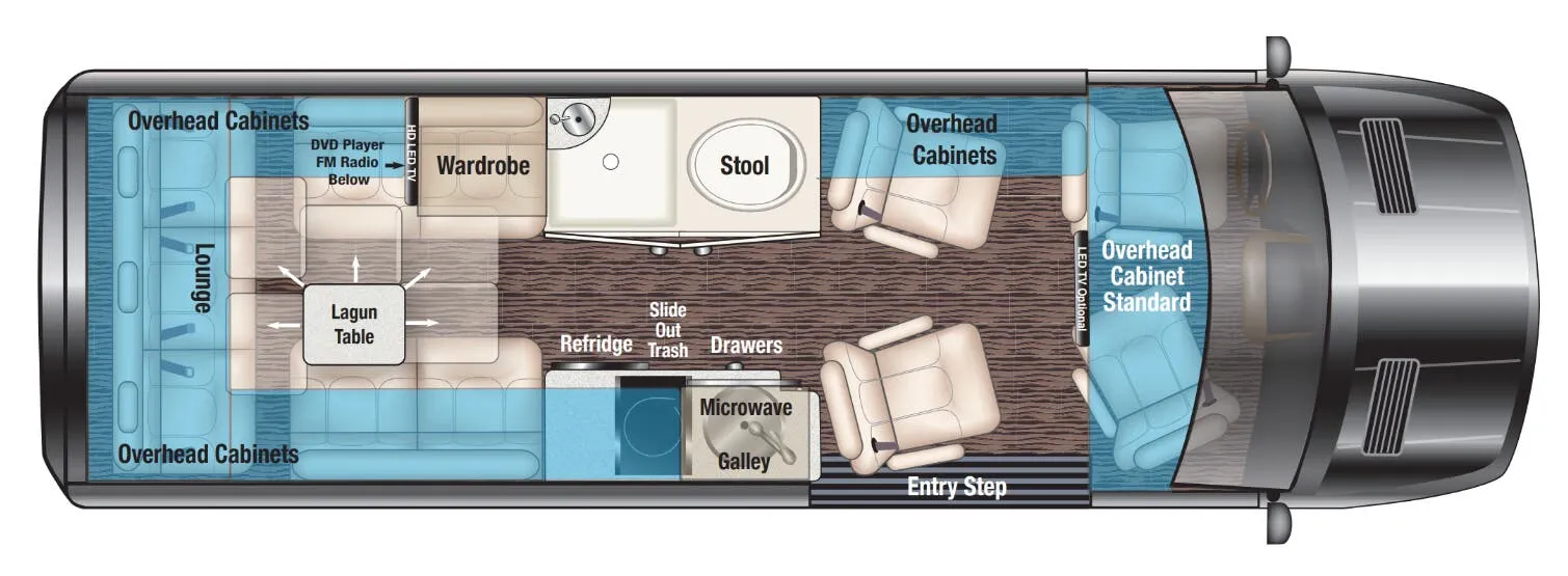 Midwest Passage RV MD4 floor plan
