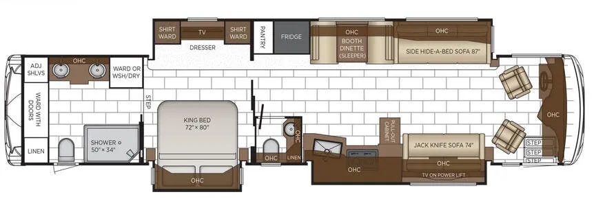 2026 Newmar Ventana 4369 - Floor plan