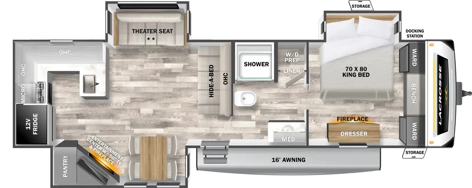 Prime Time LaCrosse 3411RK floor plan