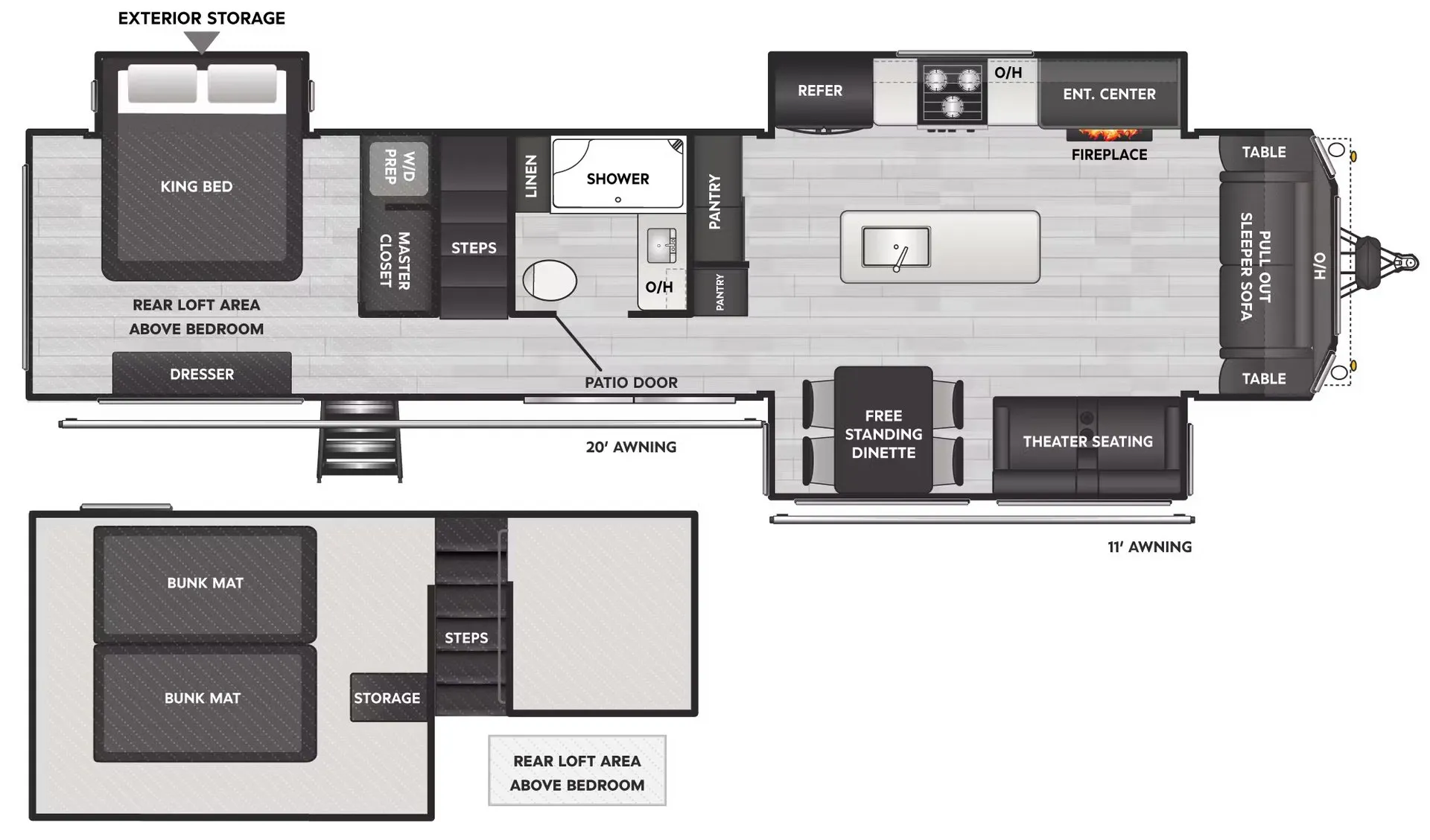 Keystone Retreat 39FSRL floor plan