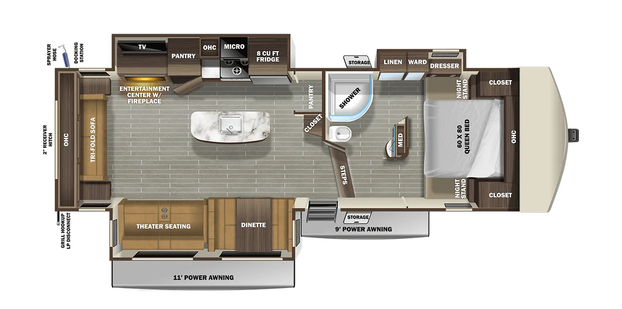 2019 Starcraft Telluride 292RLS - Floor plan