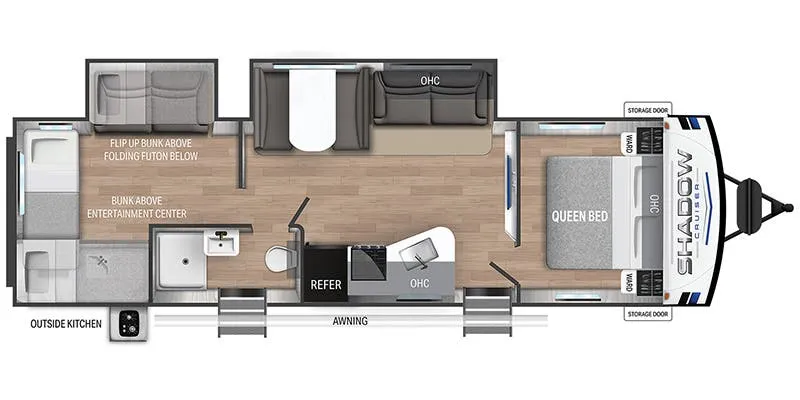 Cruiser RV Shadow Cruiser SC325BHS floor plan