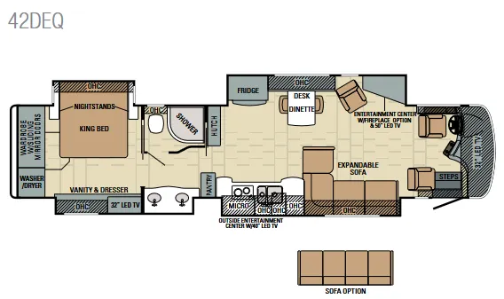 Entegra Coach Aspire 42DEQ floor plan