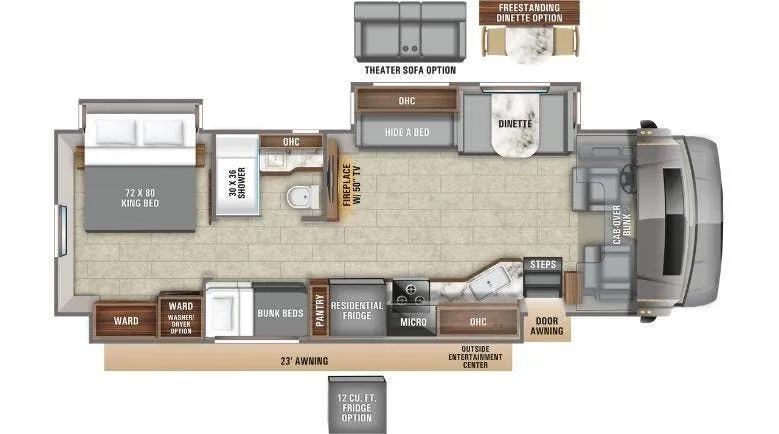 2020 Entegra Coach Accolade 37L - Floor plan