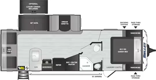 Keystone Bullet Premium 269RLSWE floor plan