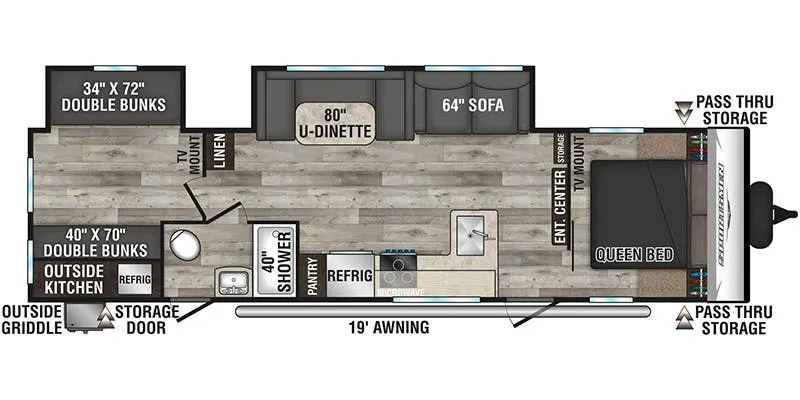 K-Z Sportsmen SE 312BHKSE floor plan