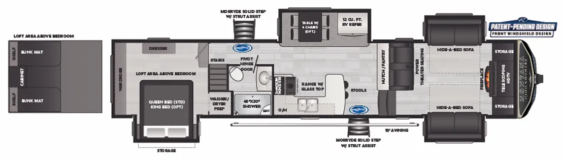 Keystone Montana High Country 377FL floor plan