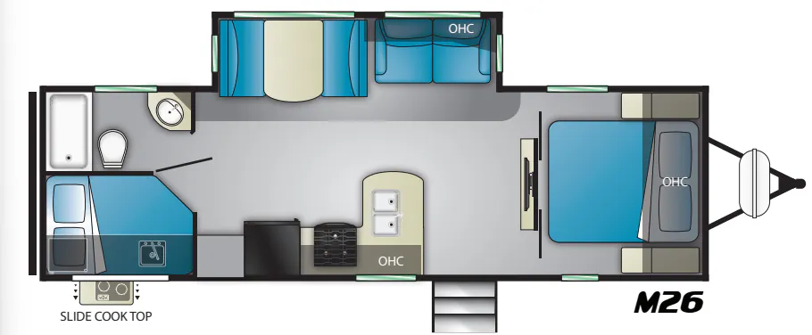 Heartland Mallard M26 floor plan