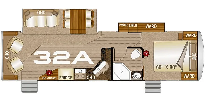 Northwood Arctic Fox North Fork 32A floor plan