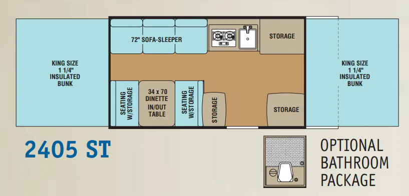 Forest River Viking Epic 2405ST floor plan