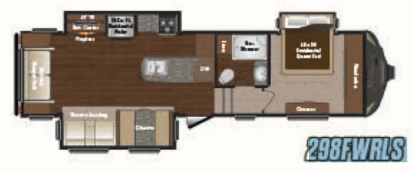 Keystone Sprinter 298FWRLS floor plan