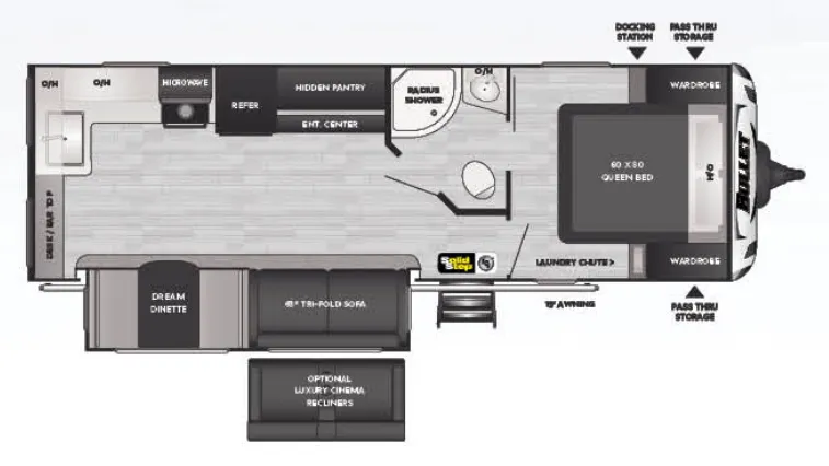 Keystone Bullet 258RKSWE floor plan