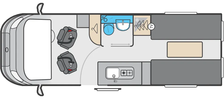 Swift Carrera 132 floor plan