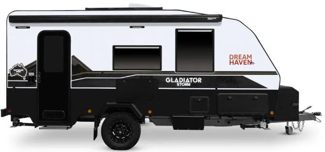 Dreamhaven RV Gladiator Storm Single Bed exterior