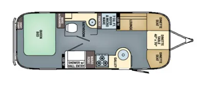 Airstream International Serenity 25 floor plan
