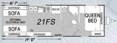 Eclipse Stellar 21FS floor plan