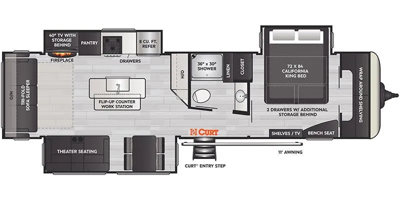 2022 Keystone Arcadia 370RL - Floor plan