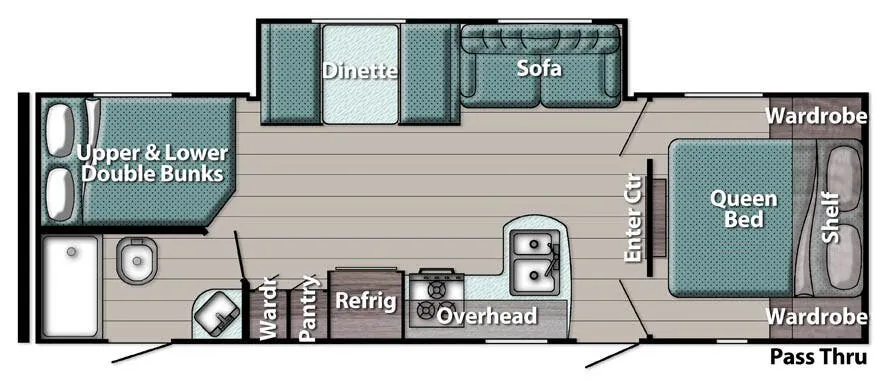 Gulf Stream Innsbruck Lite Ultra-Lite 268BH floor plan