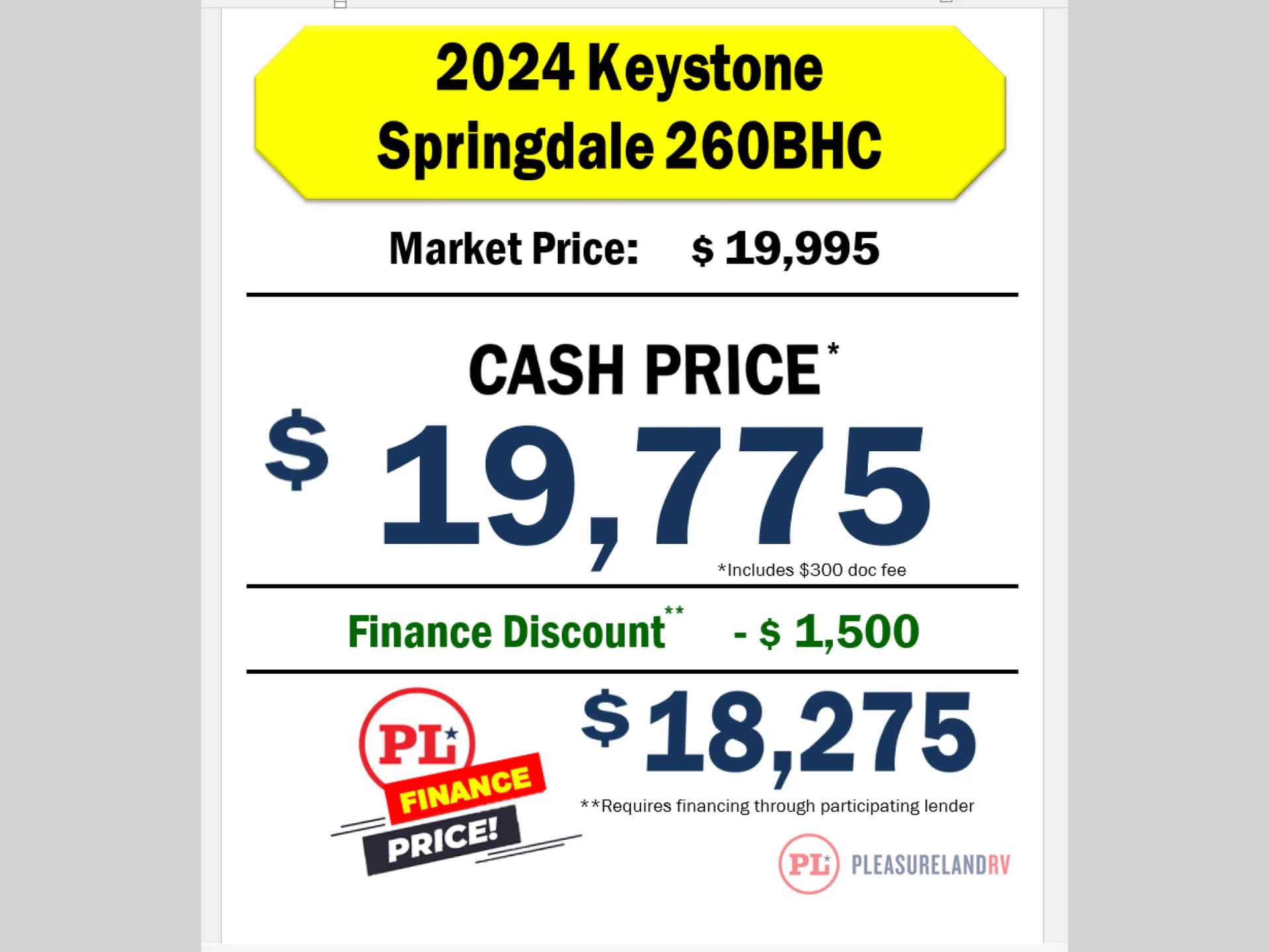 2024 Keystone Springdale Classic Double 260BHC - Photo 3
