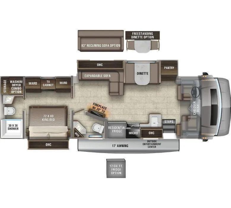 2021 Entegra Coach Accolade 37K - Floor plan