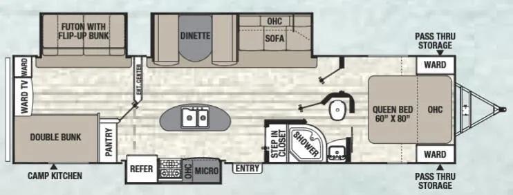 Coachmen Freedom Express Liberty Edition 320BHDSLE floor plan