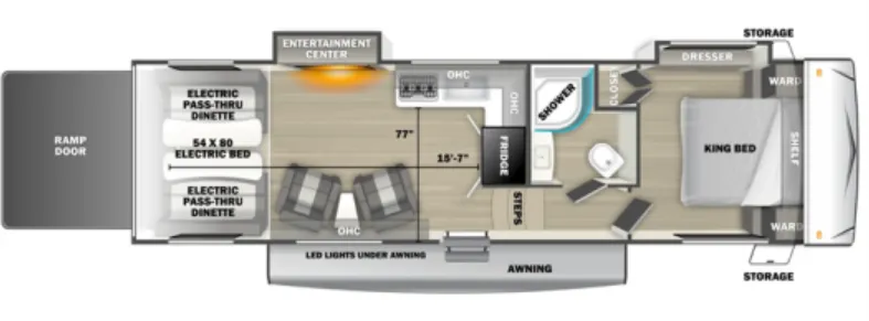 Forest River Shockwave 2800 floor plan