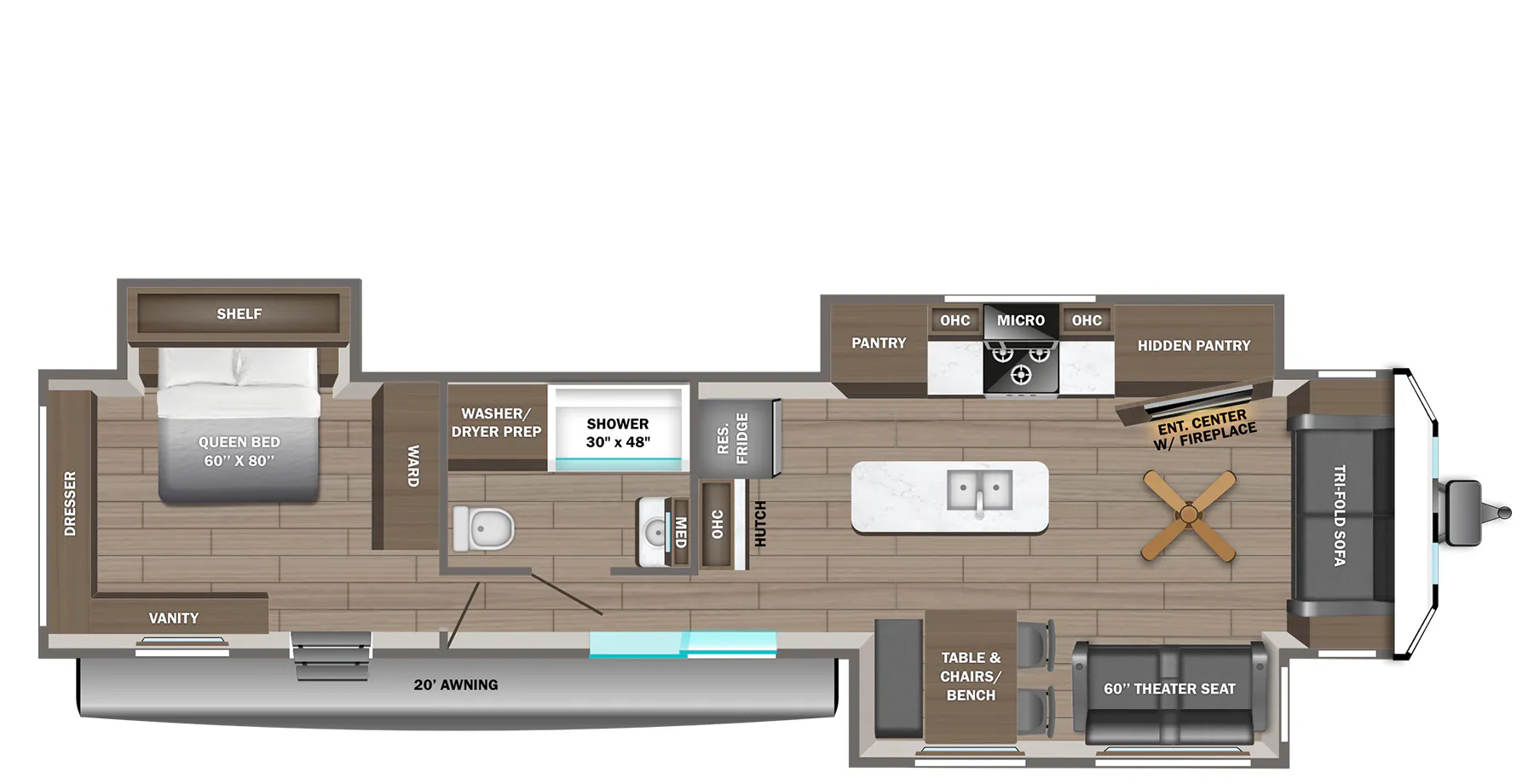 Jayco Jay Flight Bungalow 401FLTS floor plan