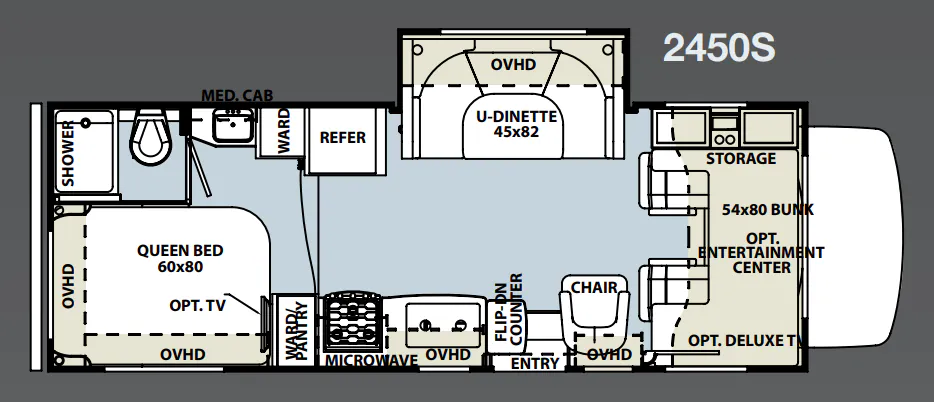 Forest River Sunseeker 2450S floor plan