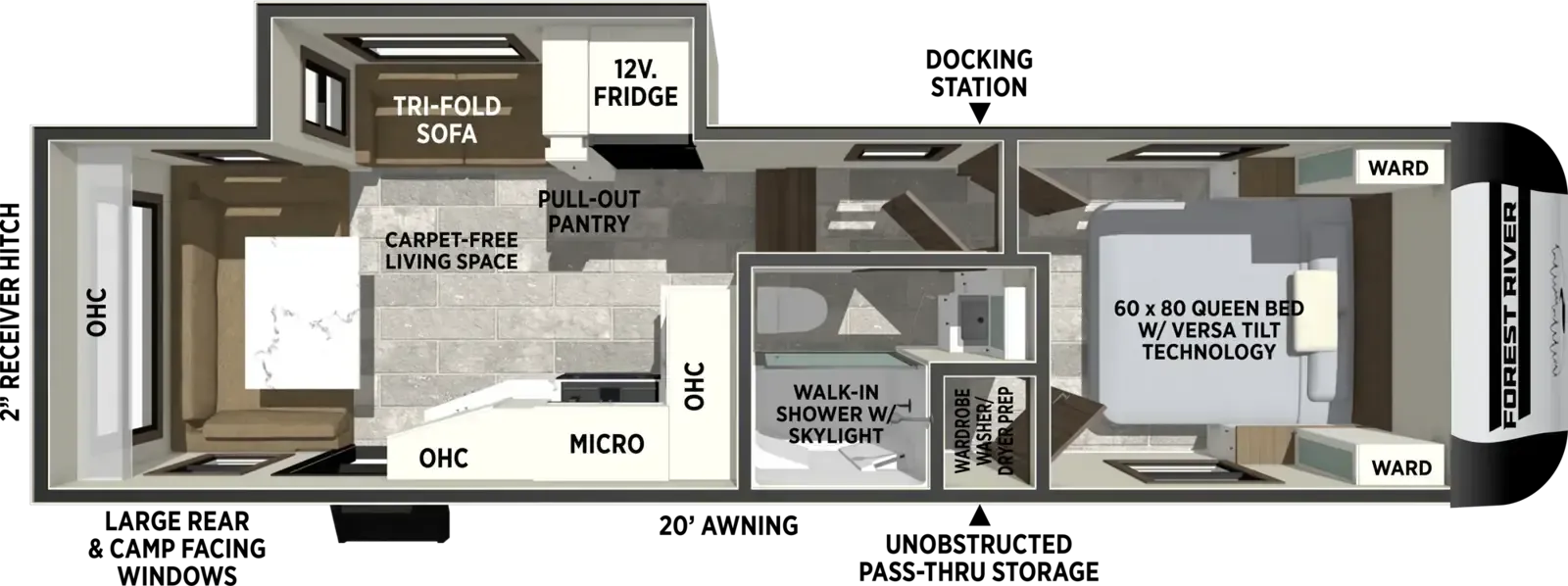Forest River Impression 242RD floor plan