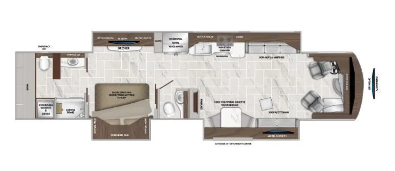 American Coach American Tradition 42Q floor plan