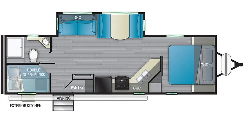 2021 Heartland North Trail NT 29BHP - Floor plan