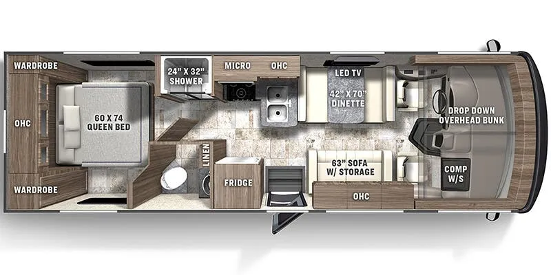 2026 Coachmen Pursuit 27XPS - Floor plan