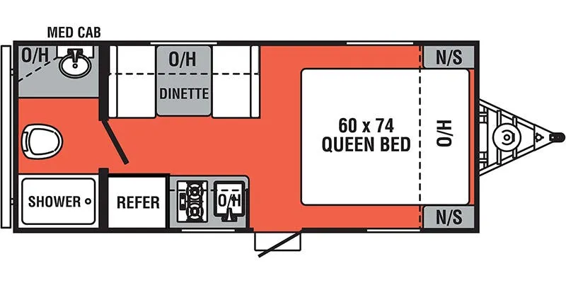 Forest River Independence Trail 172RB floor plan