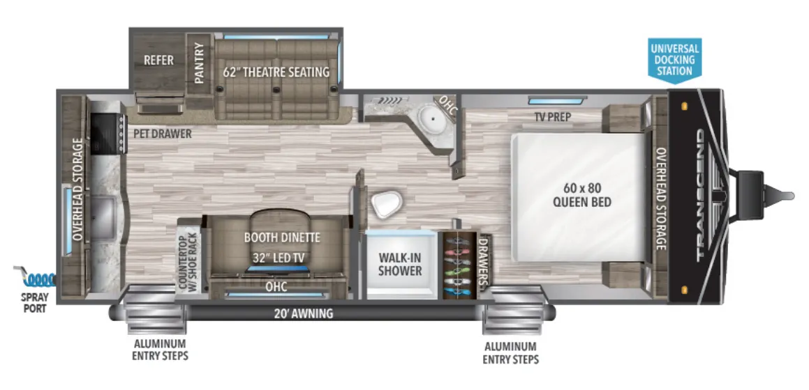 Grand Design Transcend Xplor 231RK floor plan