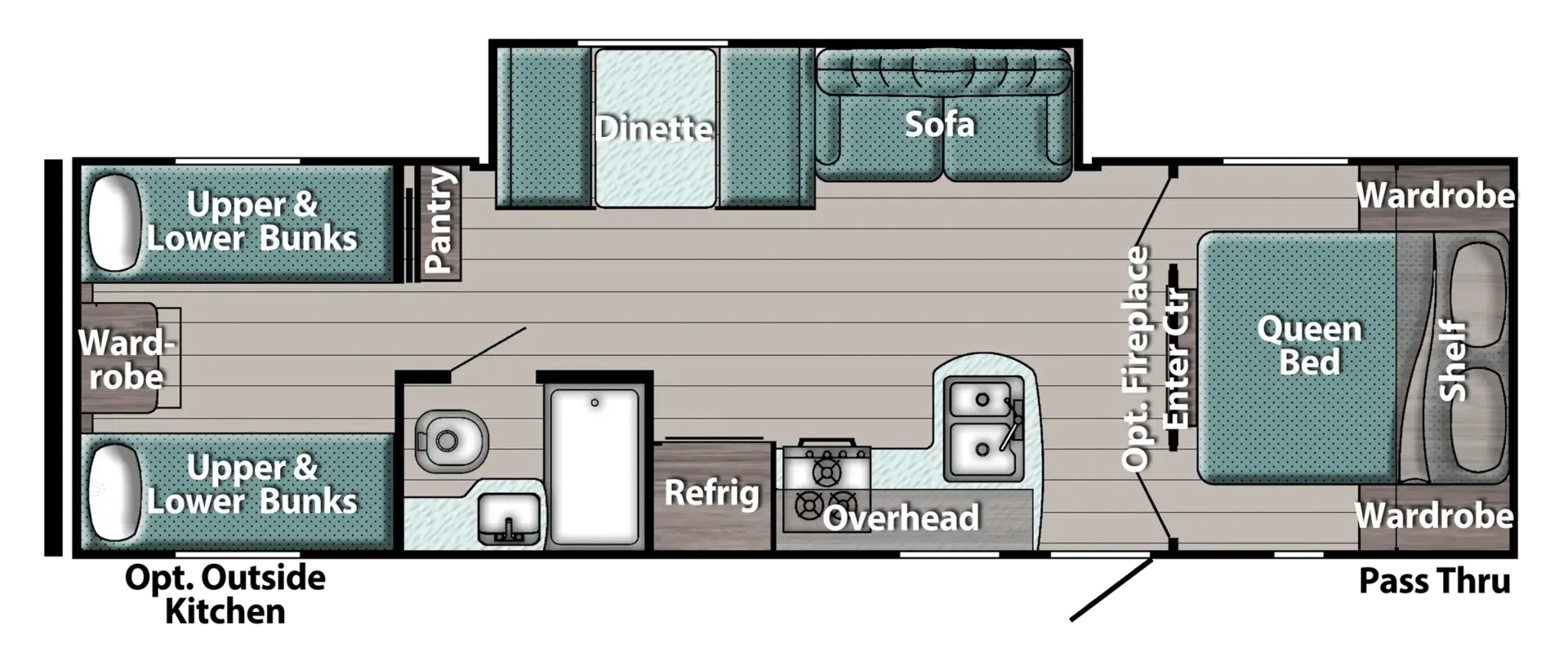 2026 Gulf Stream RV Yellowstone Classic 279BH - Floor plan