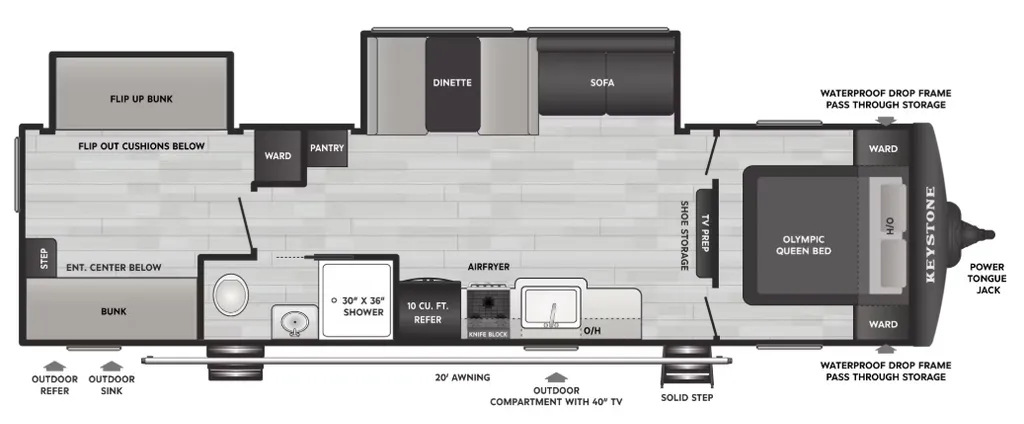 2026 Keystone Springdale 3100XBR floor plan