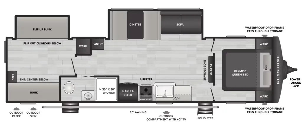 2026 Keystone Springdale 3100XBR - Floor plan