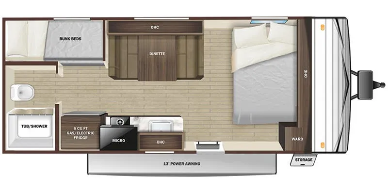 Olympia Sport 19BH floor plan