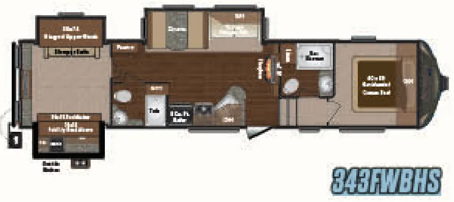 Keystone Sprinter 343FWBHS floor plan