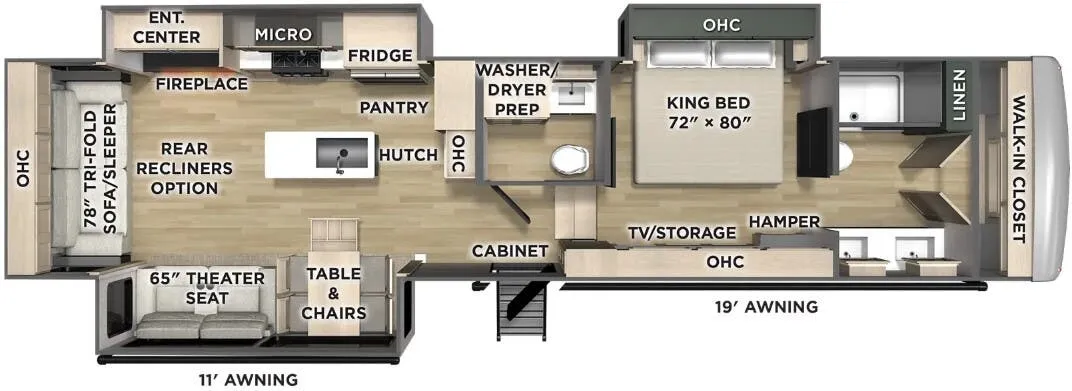 2026 Forest River Puma Mesa 383RLH - Floor plan