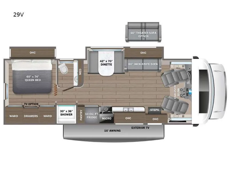 2026 Entegra Coach Odyssey 29V - Floor plan