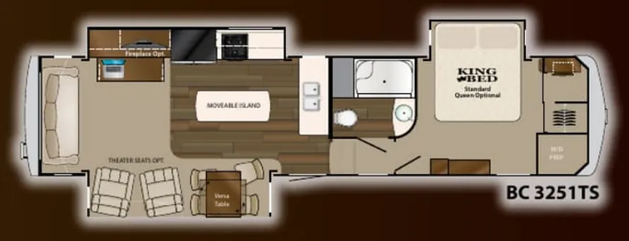 Heartland Big Country Pearl Edition 3251TS floor plan
